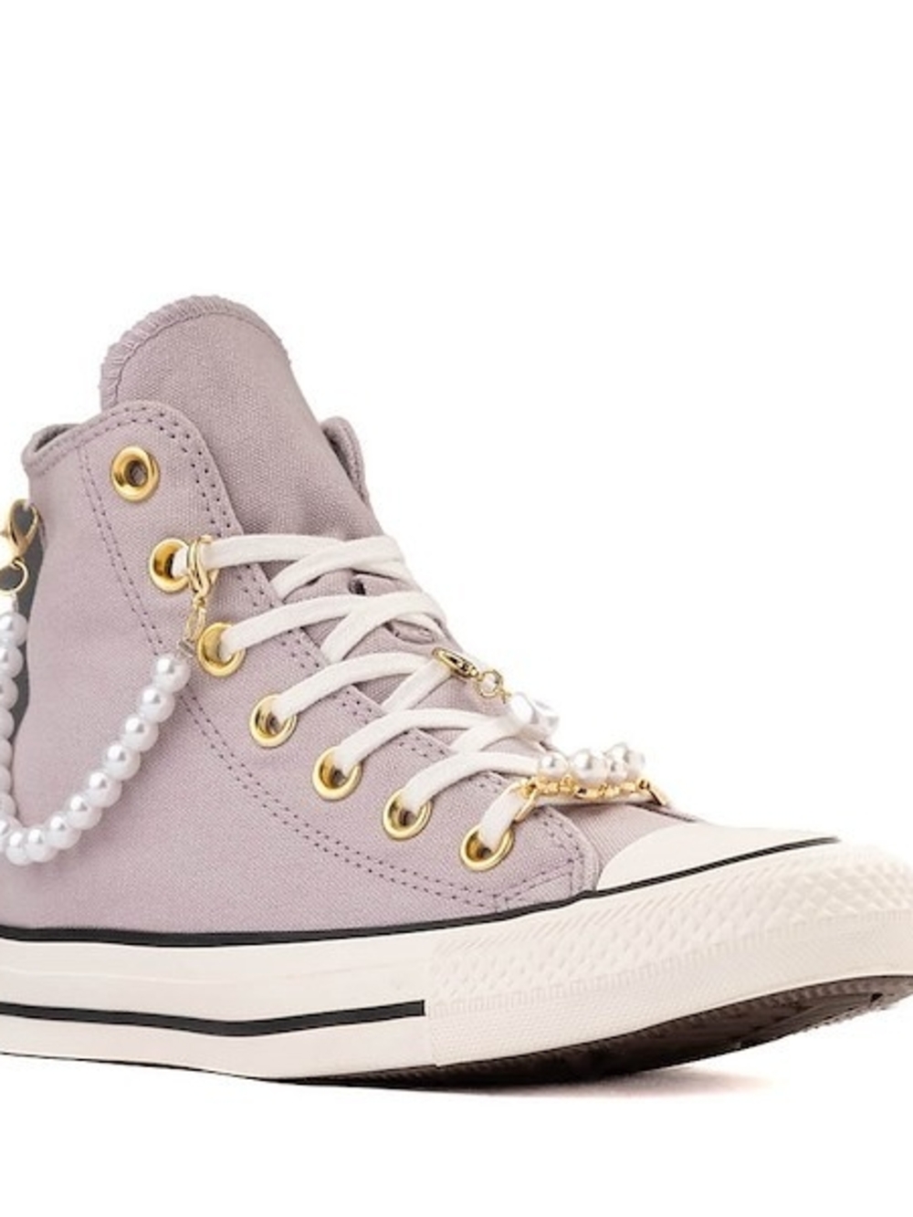 Chuck Taylor All Star High TOP Dressed Up Pearls Sneaker Size 9